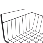 Корзина металлическая подвесная «ФАРГО», цвет черный, 48*24.5*14см (лейбл)