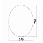 Зеркало LORANTO Овал 570х770 (ФР-00001120)