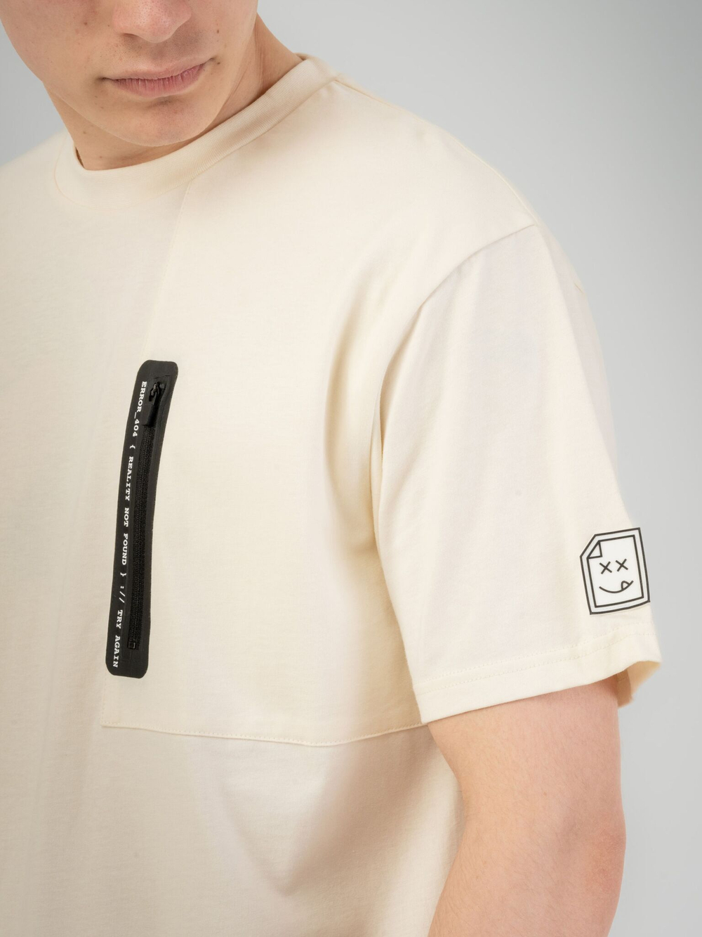 Футболка мужская ORIGINAL CREATOR HTML ZIP T-SHIRT, Молочный