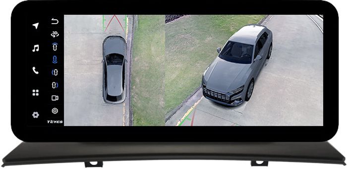 Магнитола для BMW X3 E83 2003-2010 (без штатного монитора) - Teyes LUX ONE 360 монитор 12.3" 2K QLED на Android 10, Быстрая, CarPlay, 4G SIM-слот, 4 камеры в комплекте