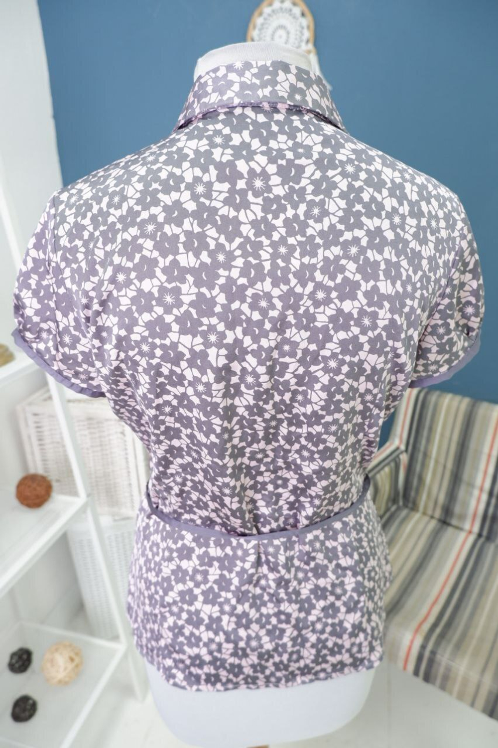 Блузка O'stin с принтом 48 размер