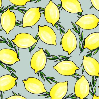 Сочные лимоны и зелень