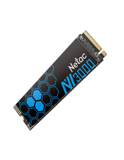 Ssd накопитель Netac SSD NV3000 1TB PCIe 3 x4 M.2 2280 NVMe 3D NAND, R/W up to 3100/2100MB/s, IOPS(R4K) 220K/160K, TBW 600TB, with heat sink, 5y wty
