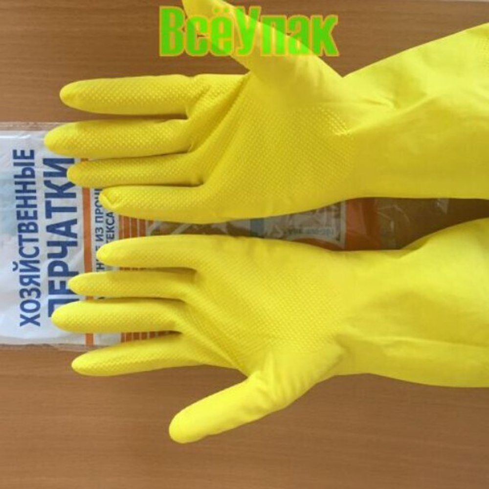 Перчатки резиновые "S" (комплект 12 пар)