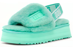 UGG DISCO Slide Stylish Sandal Women"s Green