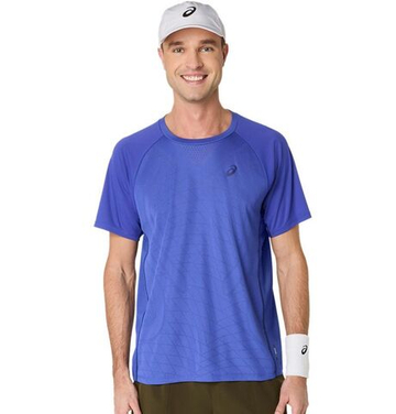 Мужская теннисная футболка Asics Match Actibreeze Short Sleeve - dark cobalt