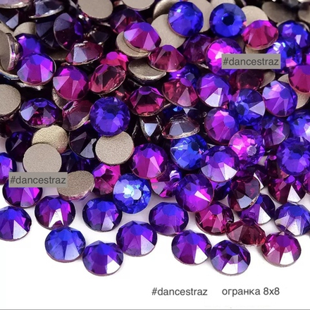 Стразы клеевые, Purple Velvet 8*8, P95, SS20, 1440, (F2)