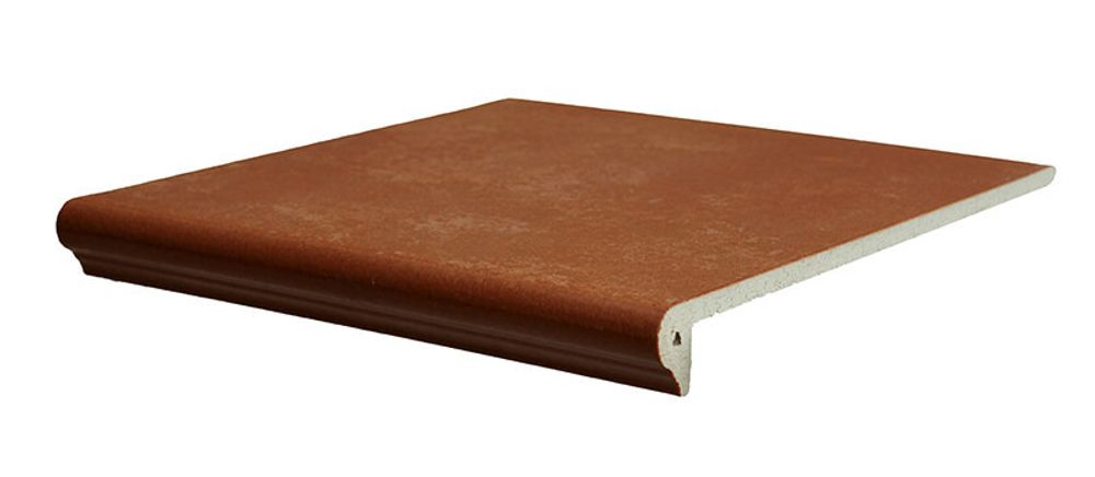 Interbau - Alpen, Kastanie/Красная глина 310x325x9, цвет 059 - Клинкерная ступень - флорентинер