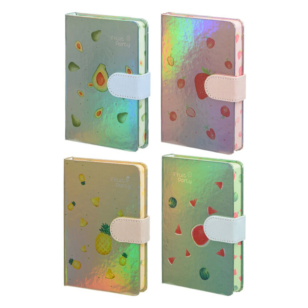 Записная книжка Basir на магните, формат А5, серия "металлик" ассорти, переплет 7БЦ, 19*13 см, 112 листов