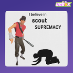 Коврик для мыши I believe in Scout supremacy Разведчик Скаут Team Fortress