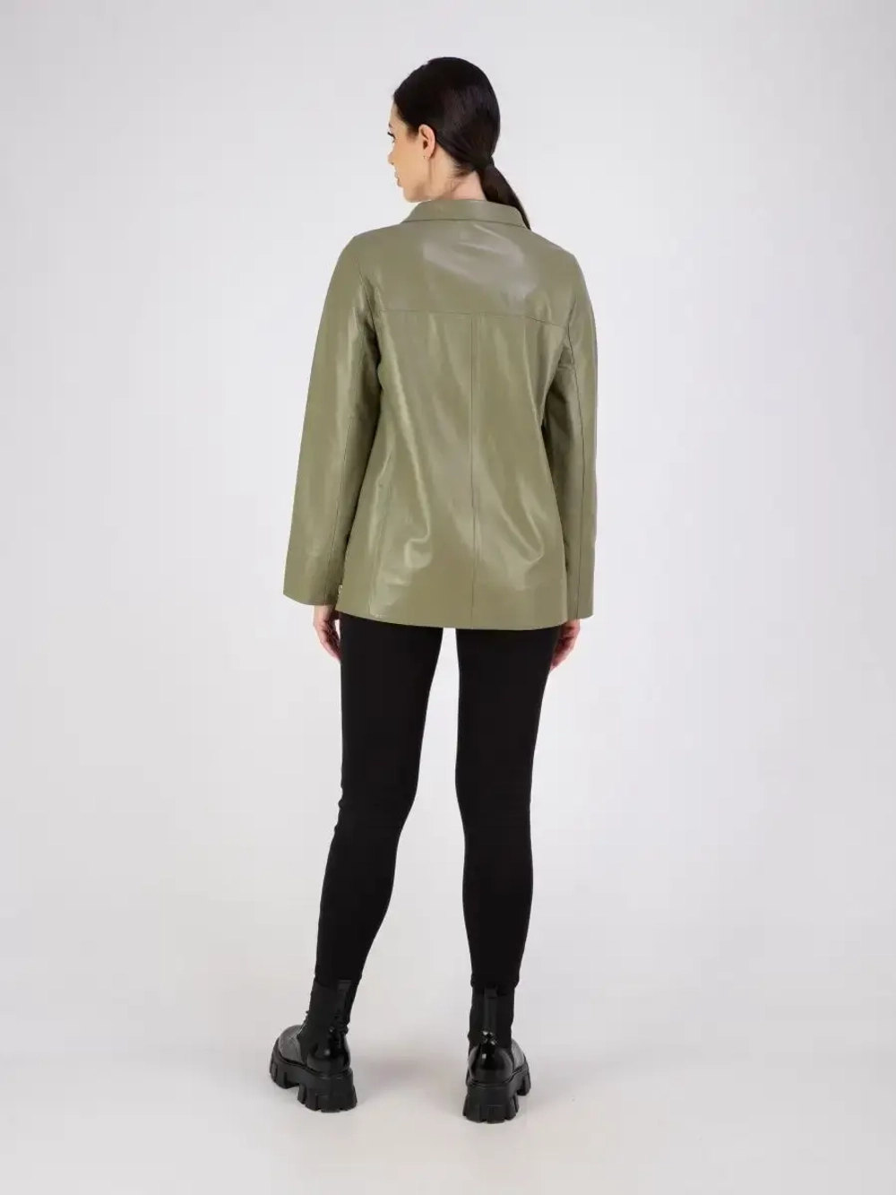 Кожаная куртка демисезонная косуха