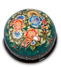 Народные промыслы ШК-30/ 15 Шкатулка «Букет» 10,0х10,0 Николаева - Вариант A
