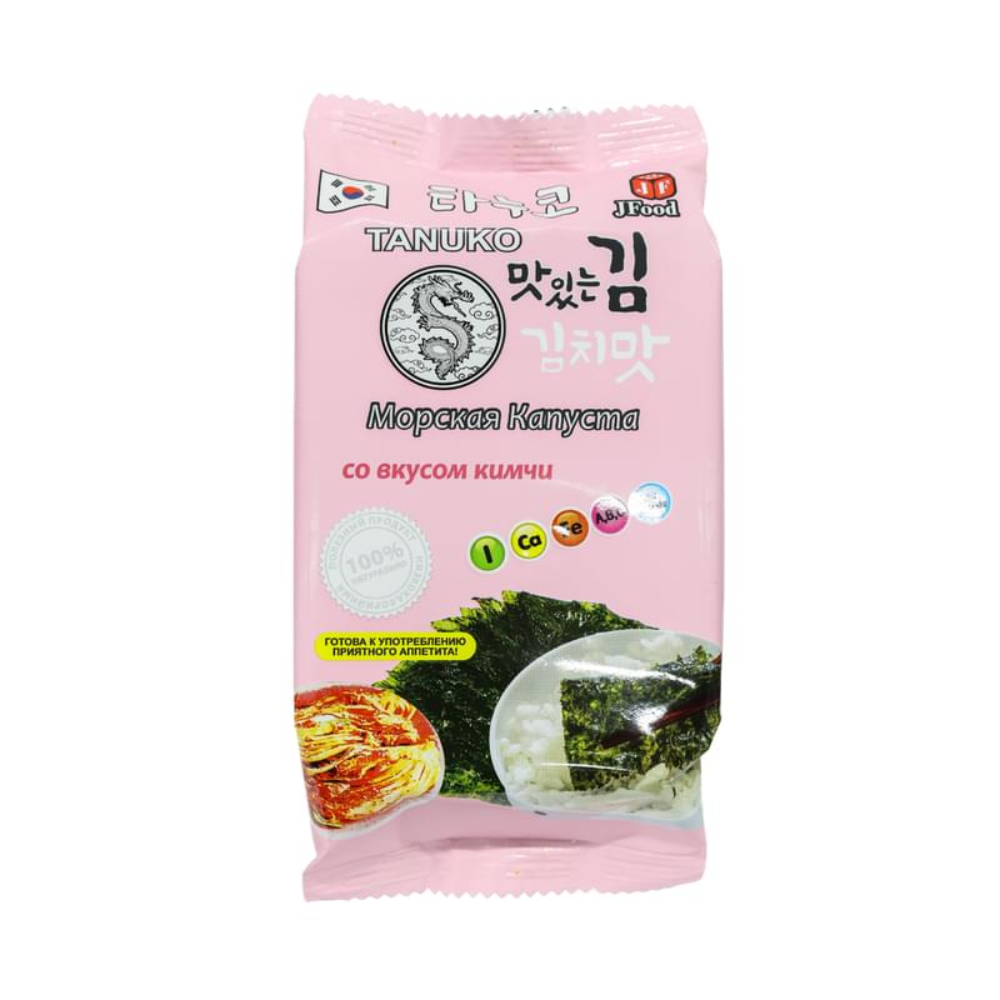 Морская капуста Tanuko со вкусом кимчи 4 гр