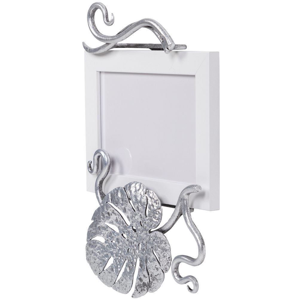 Фоторамка Monstera Deliciosa (Монстера) Античное серебро горизонтальная