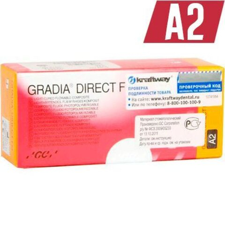 Gradia Direct Flo A2- материал реставрационный (светоотверждаемый микрофильный гибридный текучий композит, для реставраций)