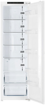Встраиваемый однокамерный холодильник Scandilux RBI388