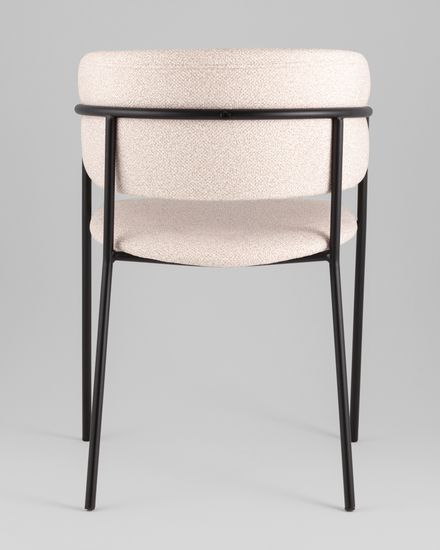 Кресло Нэлли New буклированный велюр бежевый