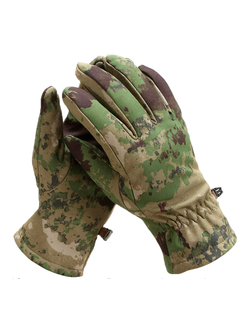 Перчатки флисовые SoftShell Tactical Gloves Waterproof. Мох