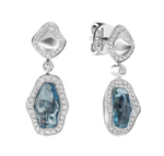 Серьги с Аквамаринами и Бриллиантами, E0030-16/1