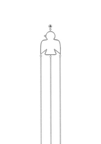 Одиночная серьга ПТИЦА