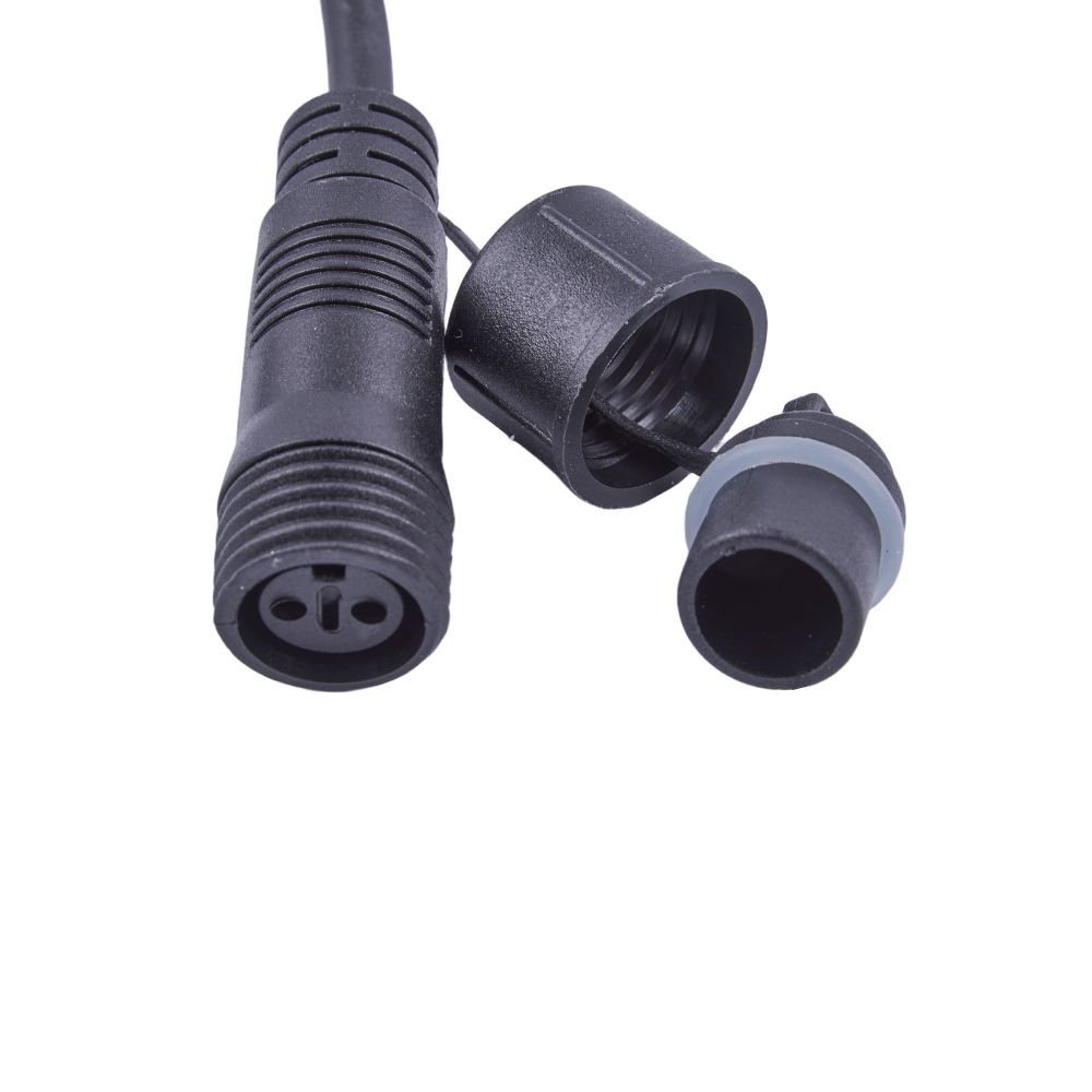 UCX-F90 T20-2M-BK Провод-шина для гирлянд серии F90PRO. 2м. 20 Т-коннекторов. шаг 10см. Статика-мерцание. IP67. Черный. TM Uniel