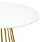 Стол Tyra, Ø110 см, белый/золотой