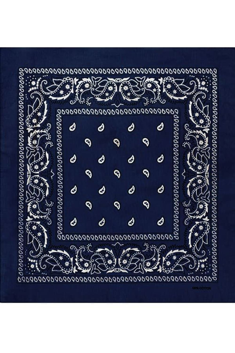 Темно-синяя бандана пейсли фото