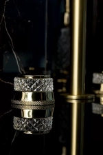 Смеситель для раковины Boheme AURA 152-G-A золото