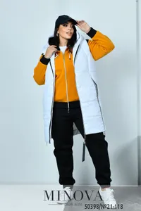 Костюм 21-118-горчица-белый Minova