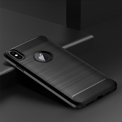 Чехол для iPhone XS цвет Black (черный), серия Carbon от Caseport