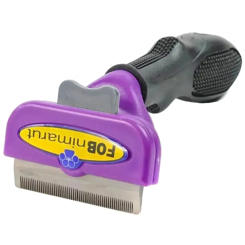 Расческа - пуходерка для вычесывания подшерстка «ФУРМИНАТОР», цвет оранжевый и фиолетовый, 6,5*15см (блистер)