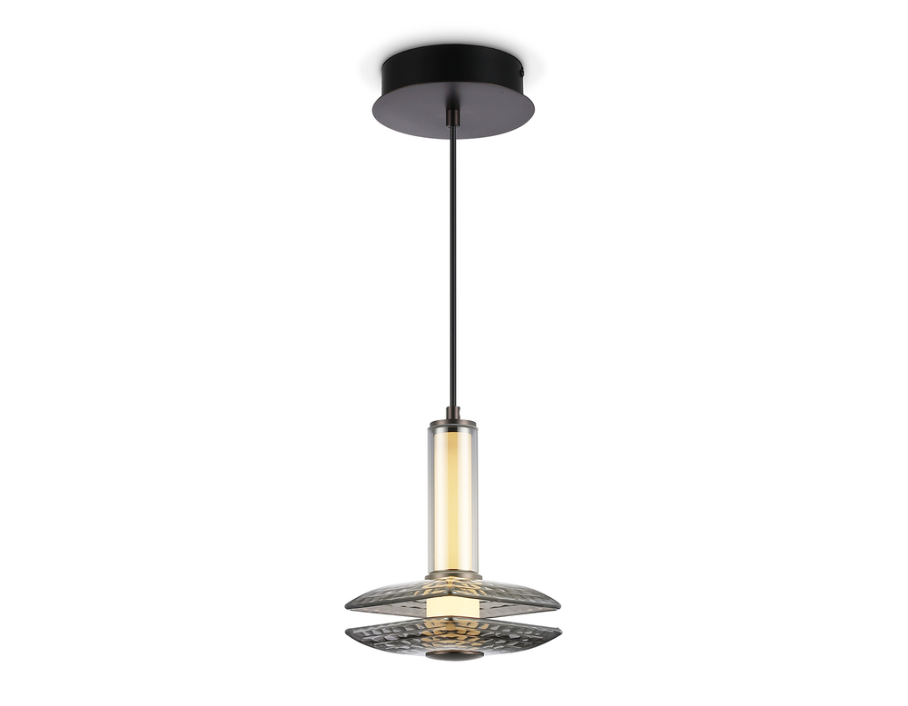 Светильник светодиодный подвесной LH31003 GR/SM серый/дымчатый 10W 3000K 150*150*1545