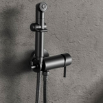 Смеситель с гигиеническим душем встраиваемый Lemark, SOLO - LM7166BL