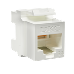 Модуль Keystone RJ45 CAT6А неэкранированный, 180 градусов, белый(форм-фактор A10)