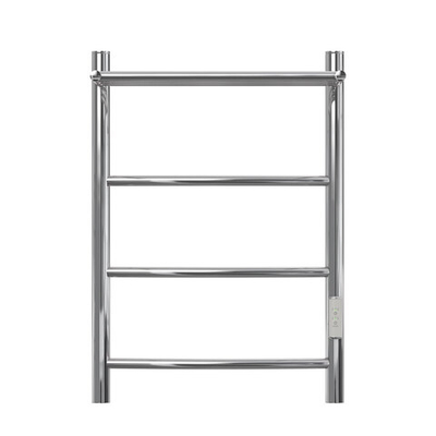 Полотенцесушитель электрический Point Афина PN04846P П3 400x600 с полкой, диммер справа, хром