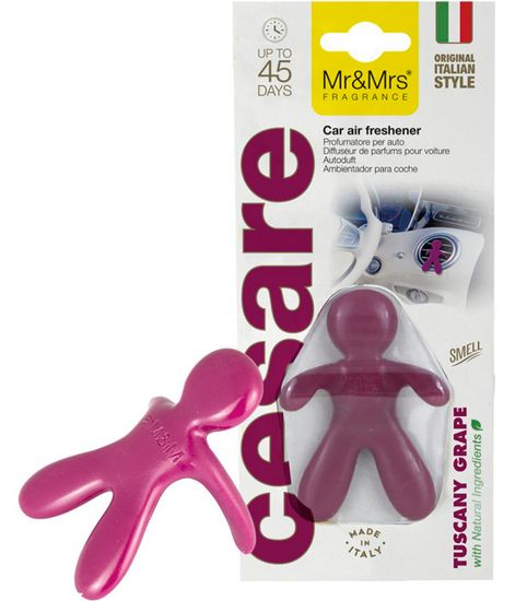 Тосканский Виноград, ароматизатор для автомобиля Cesare бордовый, Mr&Mrs Fragrance