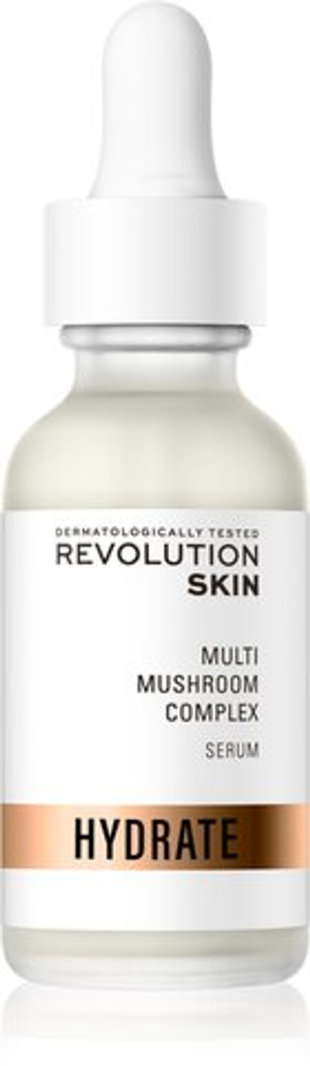 Revolution Skincare Hydrate Multi Mushroom Complex - Увлажняющая, глубоко питательная сыворотка с осветляющим эффектом /   30  ml  / GTIN 5057566617888