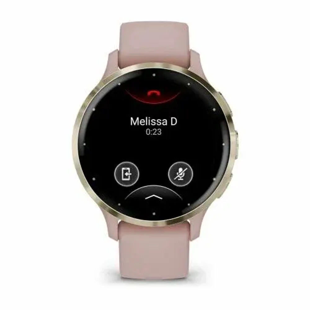 Умные часы Garmin Venu 3S 41 мм, золотистый с розовым ремешком (Dust/Rose)