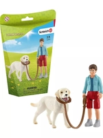 Набор фигурок На прогулке с лабрадором Schleich 42478