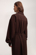 Платье миди со складками