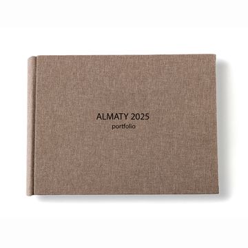 38x30 фотокнига с льняной обложкой "Mocca"