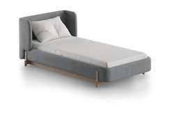 Кровать Basic спальное место 90*200 см (серый, антивандальная)