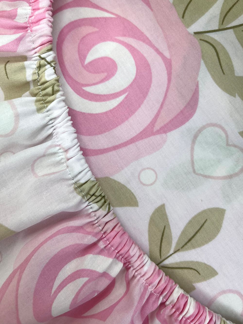 Простынь на резинке сатин Milky Garden "Sevilla" 120x200 см