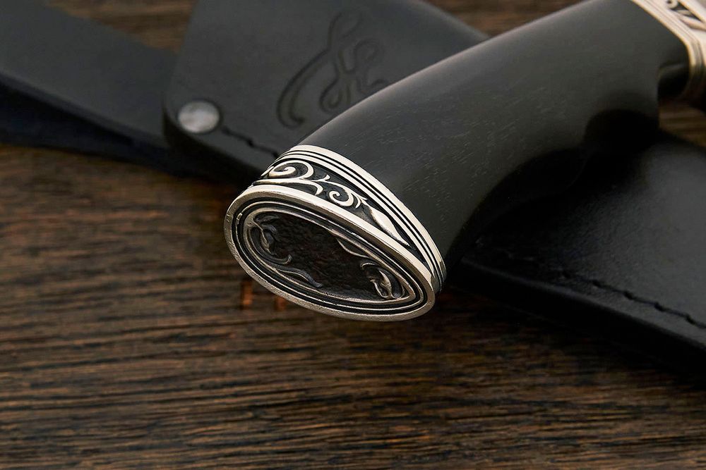 Разделочный нож Игоря Пампуха Модель 083, клинок 145мм, булат легированный, рукоять граб