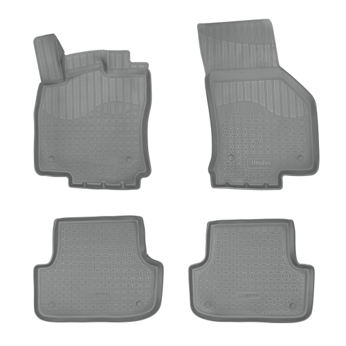 Ковры в салон Norplast/Unidec для Audi A3 в кузове 8V/8VA (2012-)Полиуретан,Серый, арт.NPA10-C05-150-G