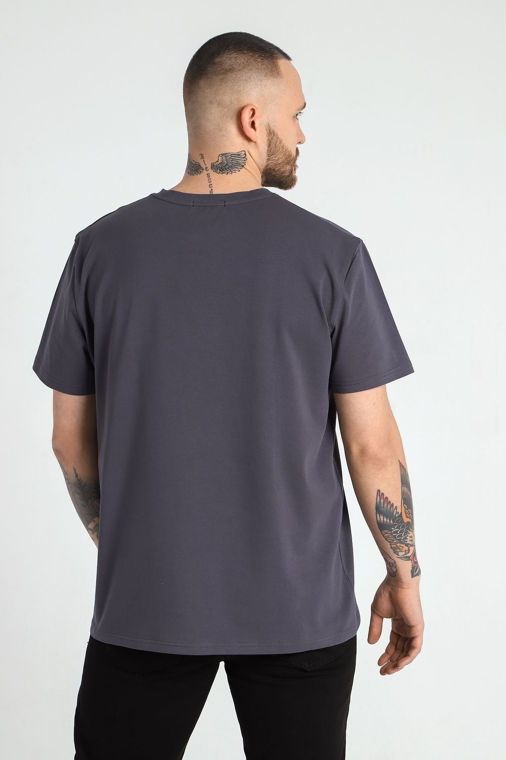 Фуфайка (футболка) мужская Клаб-1У Виотекс ГРАФИТОВЫЙ