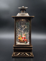 Фонарь новогодний светящийся музыкальный сеть/батарейки QW52