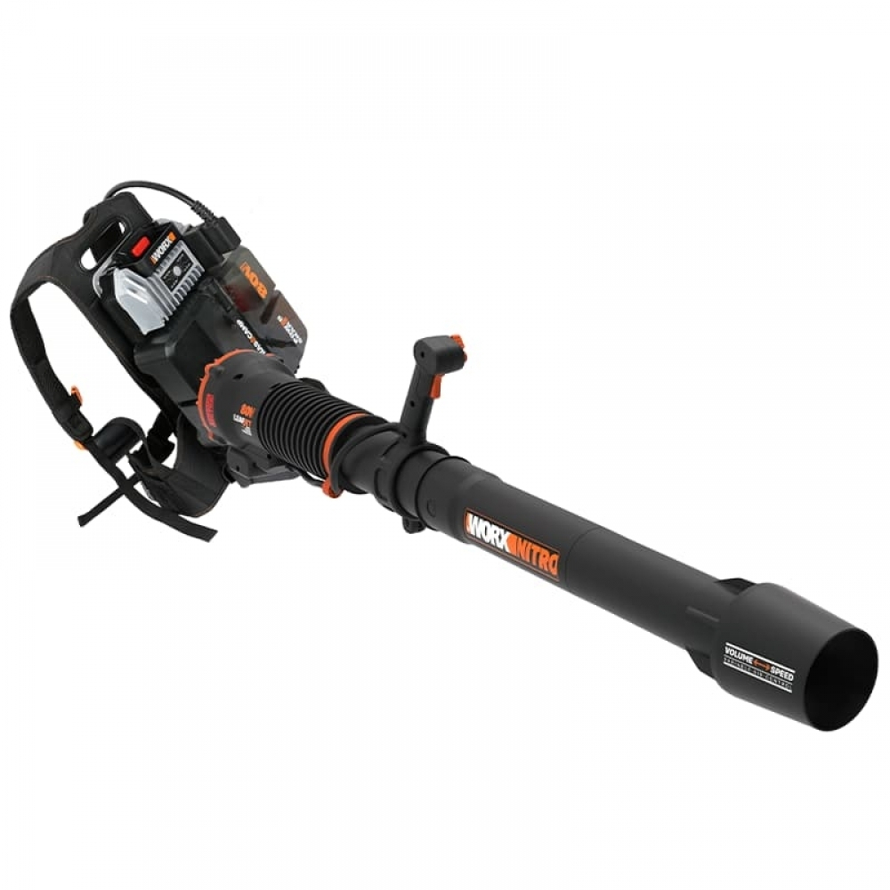 Аккумуляторная воздуходувка бесщеточная WORX WG572Е 4Ач х1 BASECAMP 4 х1 коробка