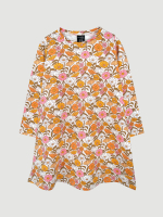 Платье трапеция Mjölk Happy Flowers, с длинным рукавом