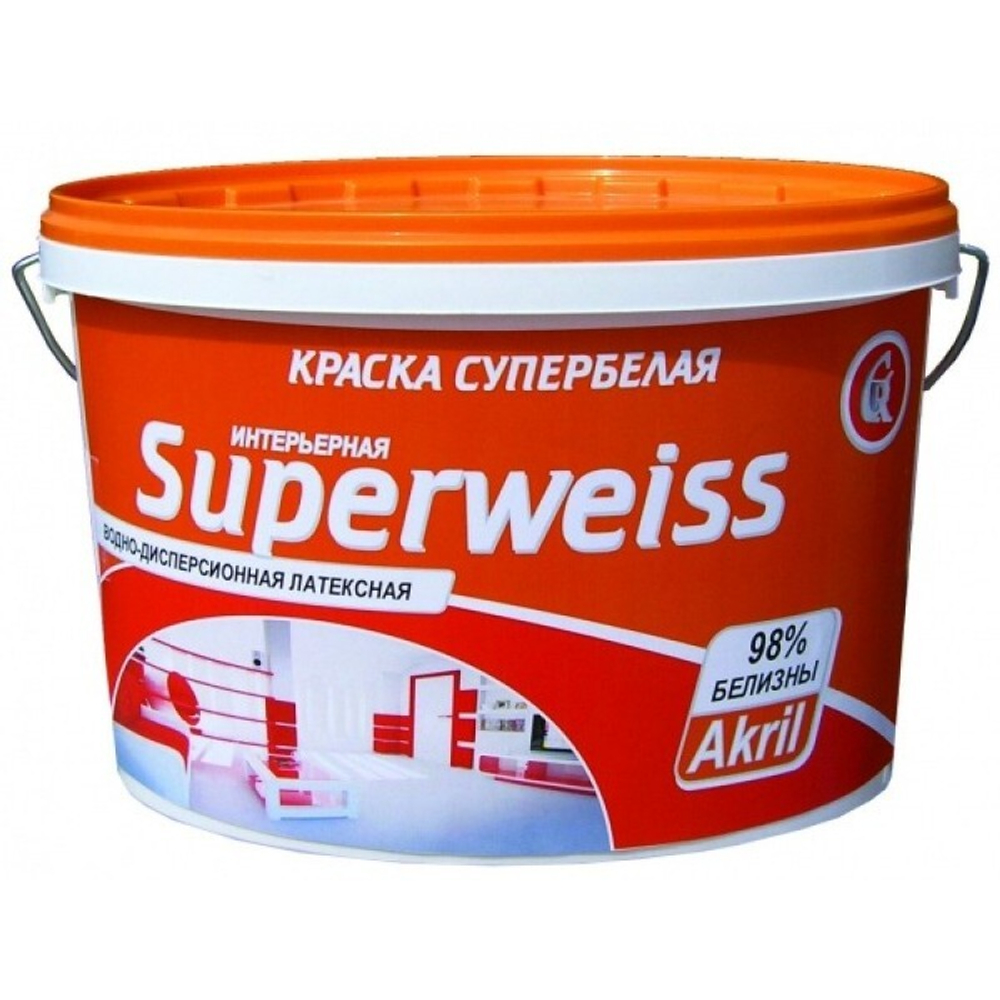 Краска  SUPERWEIS  супер белая  1,3 кг